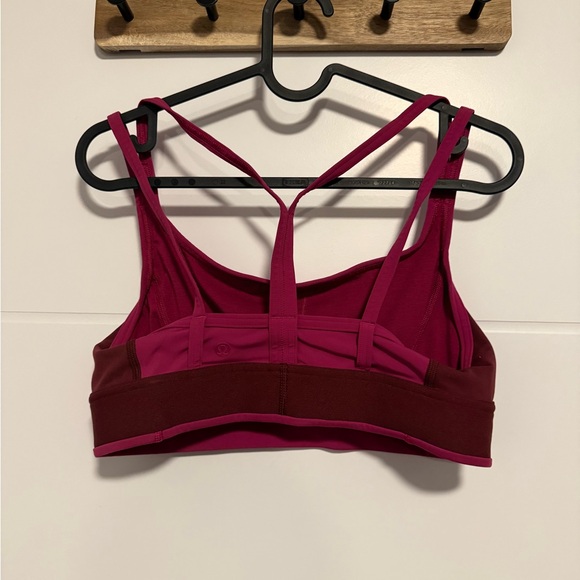 Lululemon logo train strappy bra light support B/C cup - Picture 4 of 6